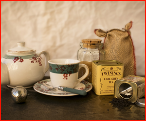 コーヒーも紅茶もメニューに欠かせない